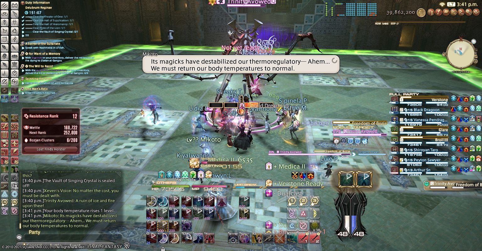 Trinity Avowed Hot and Cold Final Fantasy 14