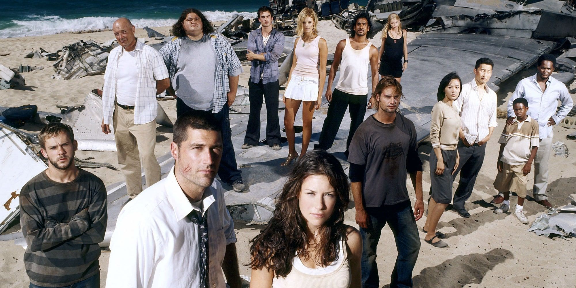 The Lost show cast posing for a photo.