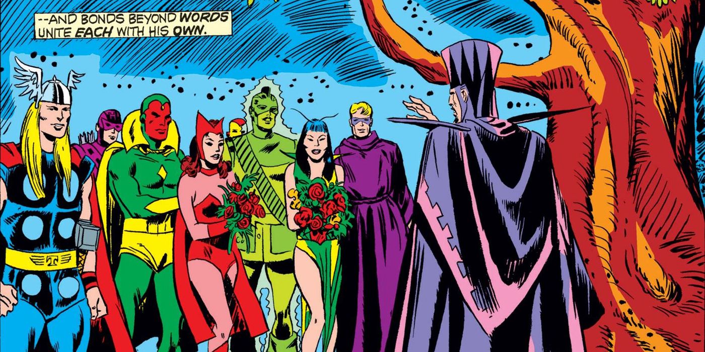 Vision and Scarlet Witch's wedding.