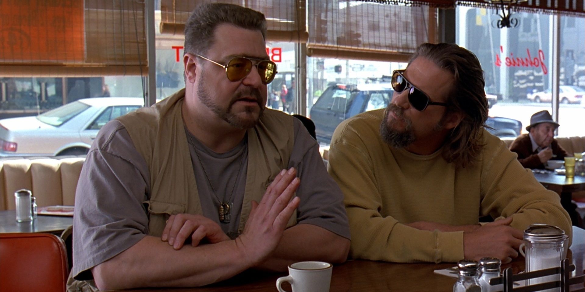 Walter and the Dude in The Big Lebowski