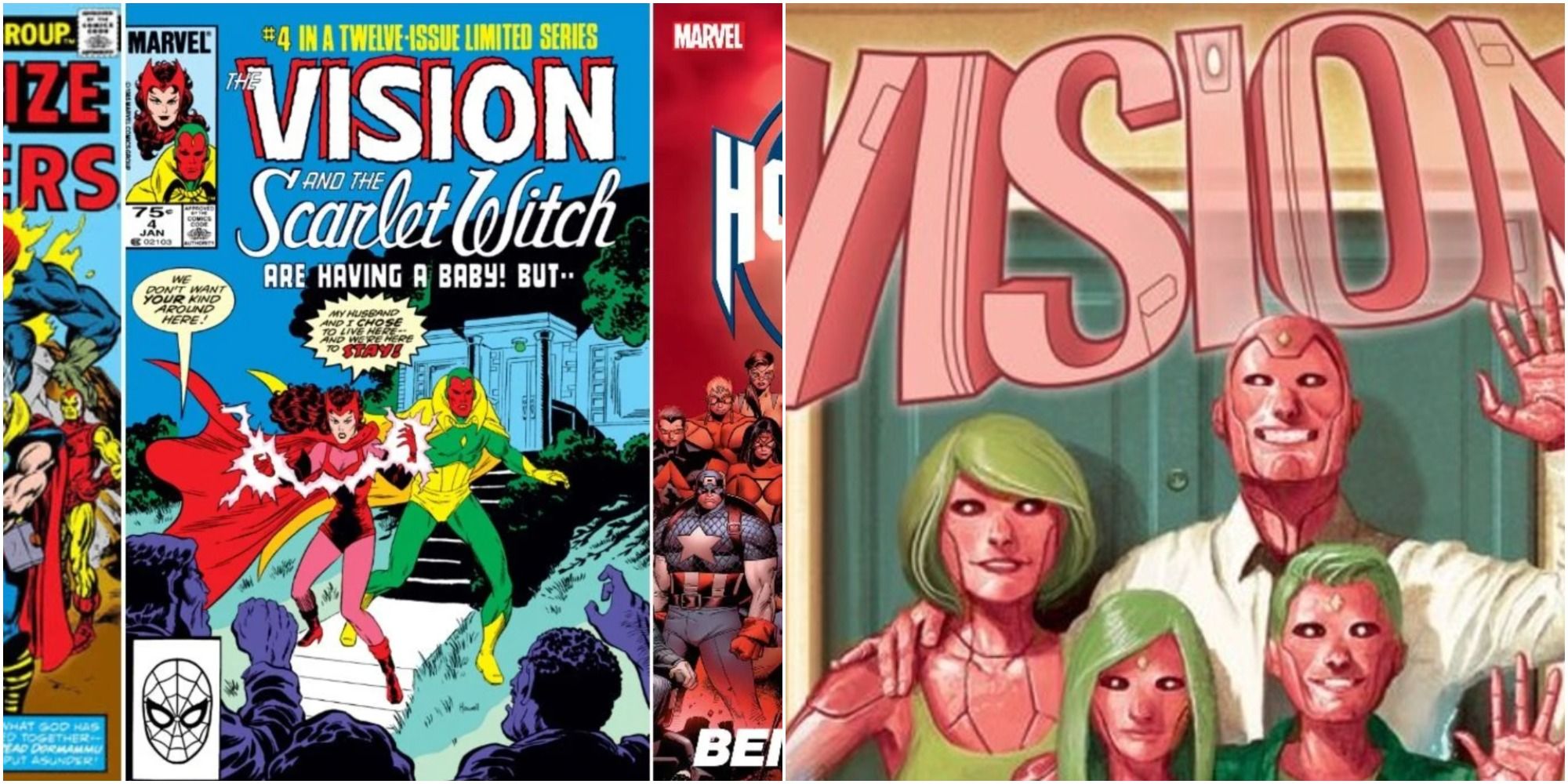 Vision and the Scarlet Witch Comics Hint at WandaVision Plot