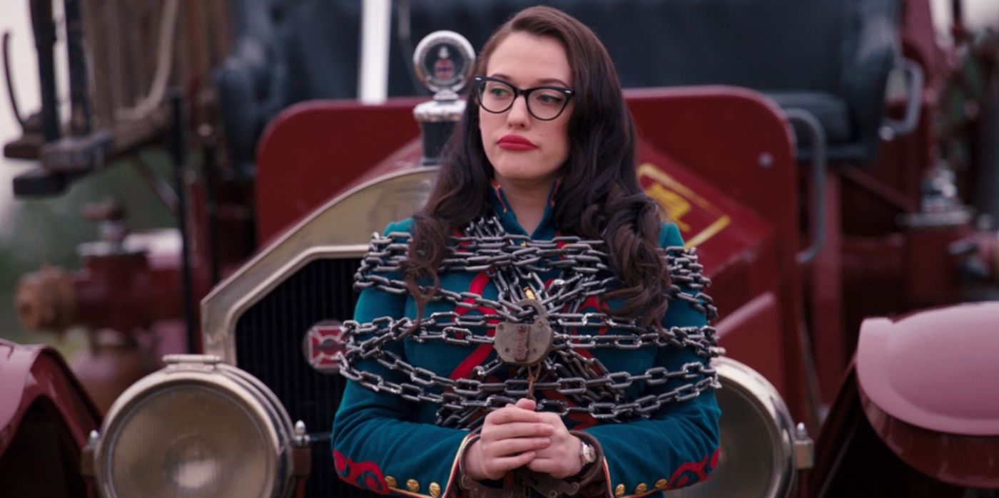 Kat Dennings chained up in circus in Westview
