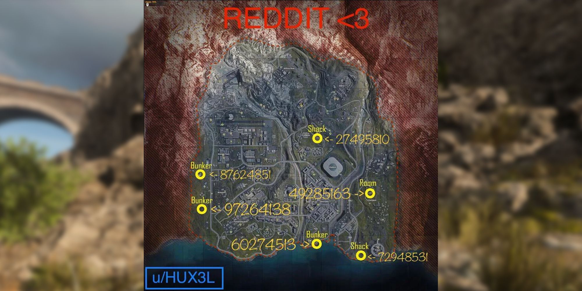 bunker codes warzone