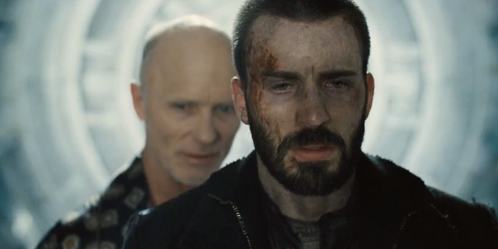 Wilford and Curtis in Snowpiercer