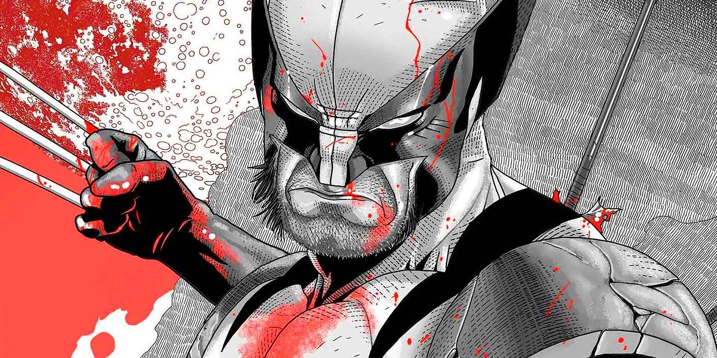 Wolverine Black White Blood