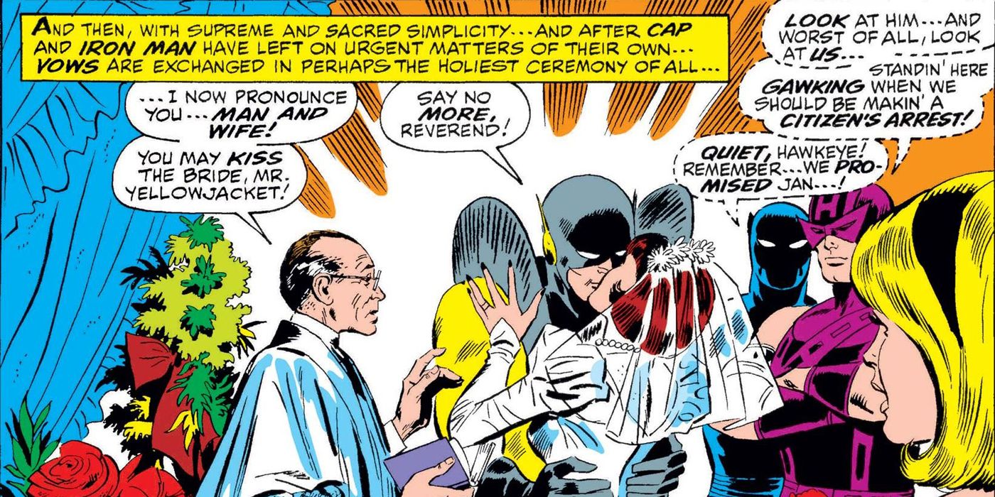 Yellow Jacket and Wasp get married in Avengers.