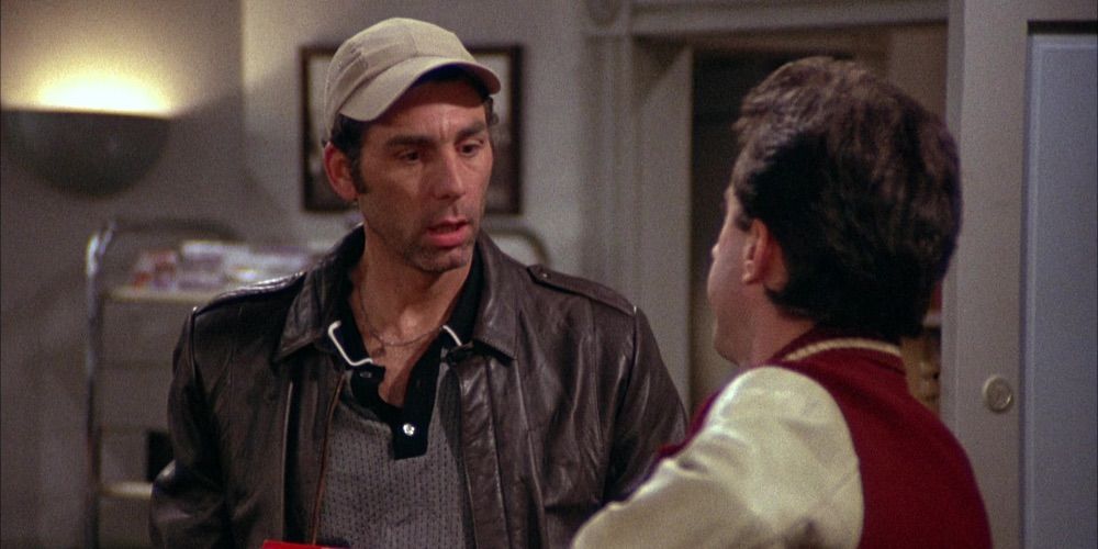Kramer talking to Jerry.