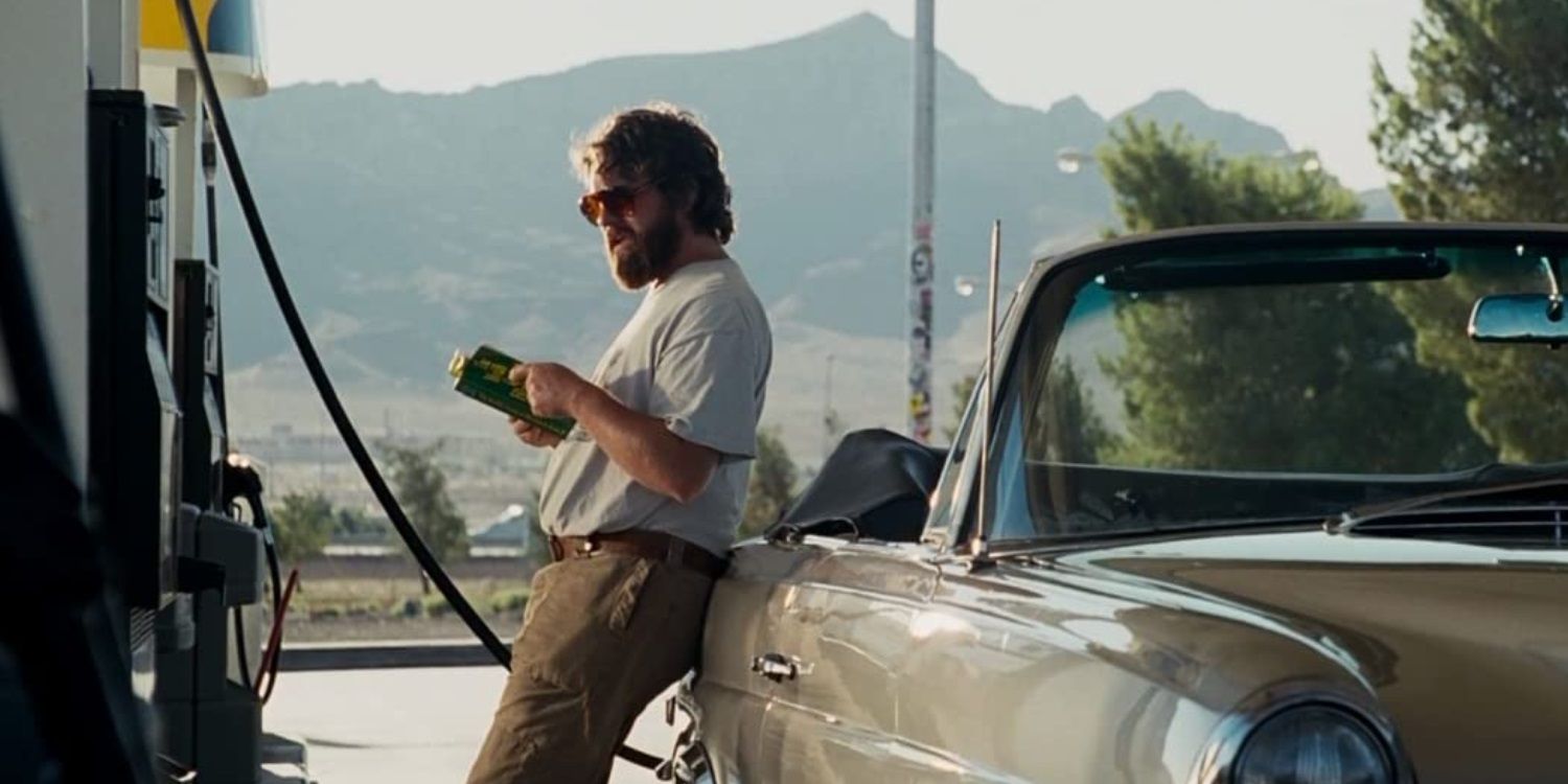 Alan leaning against his car in The Hangover