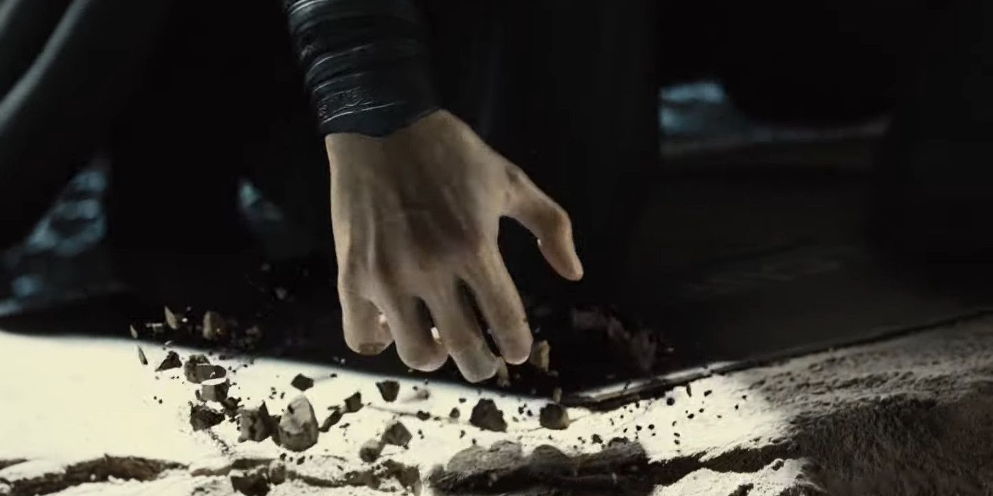 Zack Snyder's Justice League Snyder Cut Superman Black Suit Hand