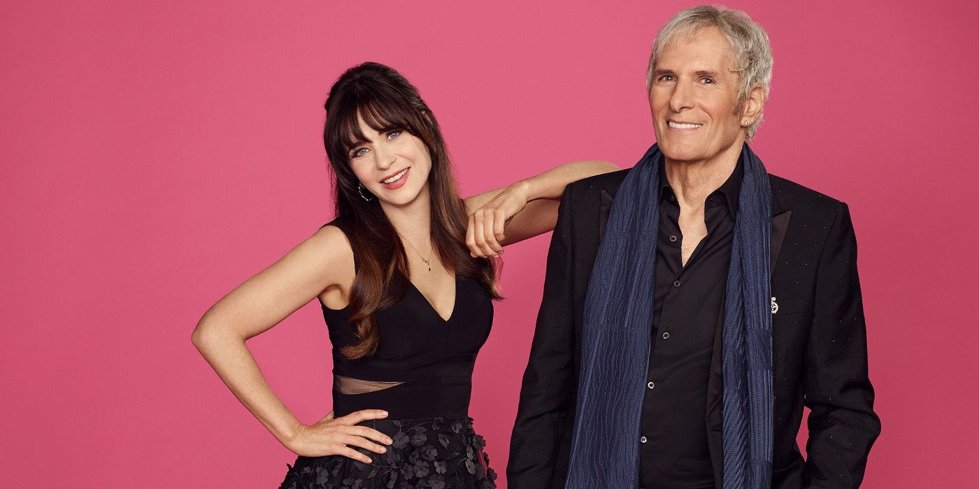Zooey Deschanel and Michael Bolton host The Celebrity Dating Game