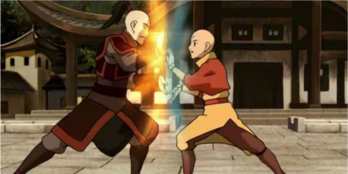 Zuko takes on Aang