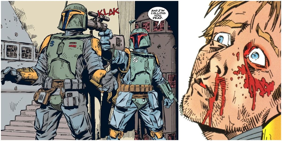 Boba Fett catching imposter Jodo Cast