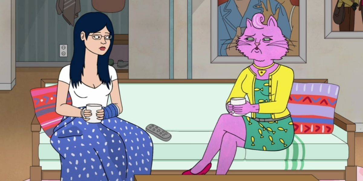 Bojack Horseman Beige Sac /à Provisions R/éutilisable Escape From L.A Vendax BoJack Youth