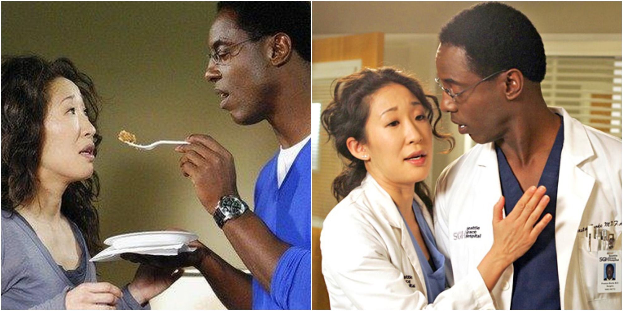 Cristina and Burke in Grey Anatomy