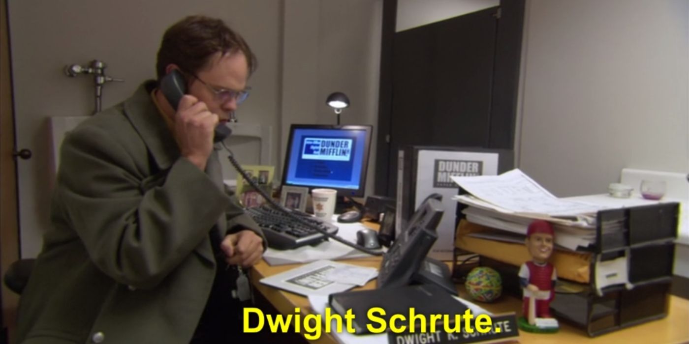 dwights desk in the bathroom - the office