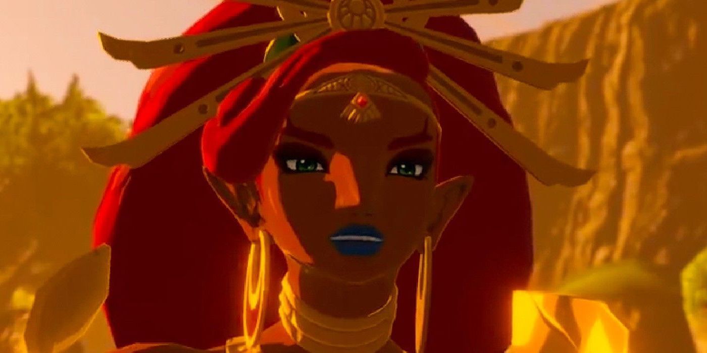 A close-up of Urbosa in Breath-of-the-Wild