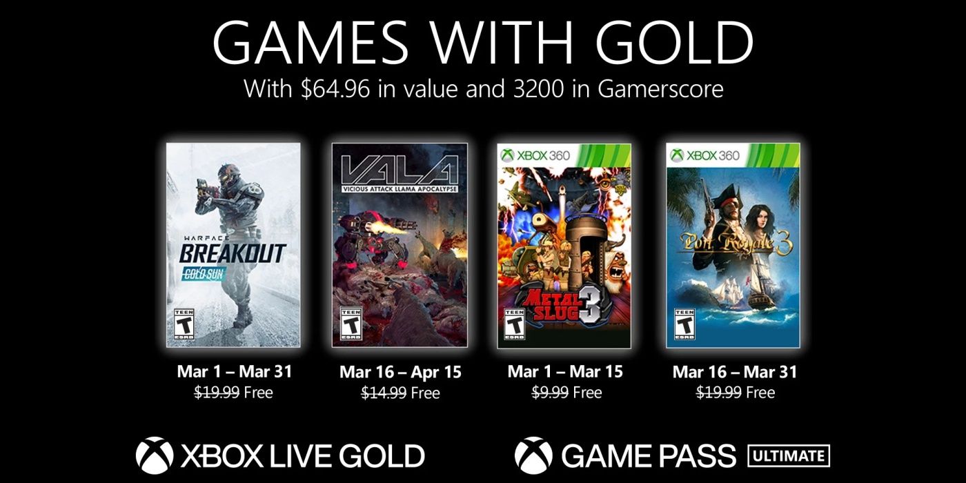 games with gold march 2021