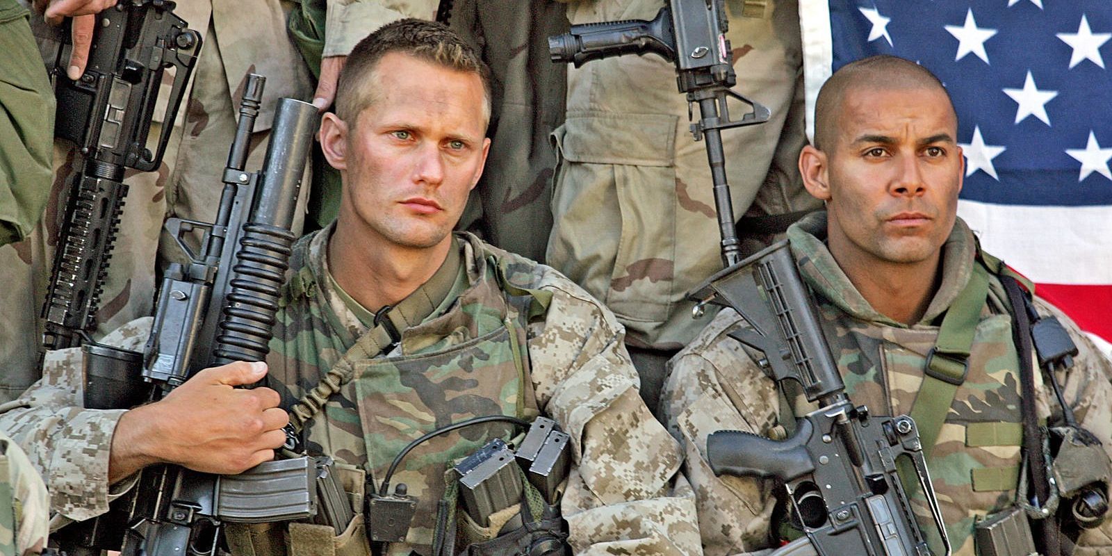 Alexander Skarsgård in military uniform in Generation Kill