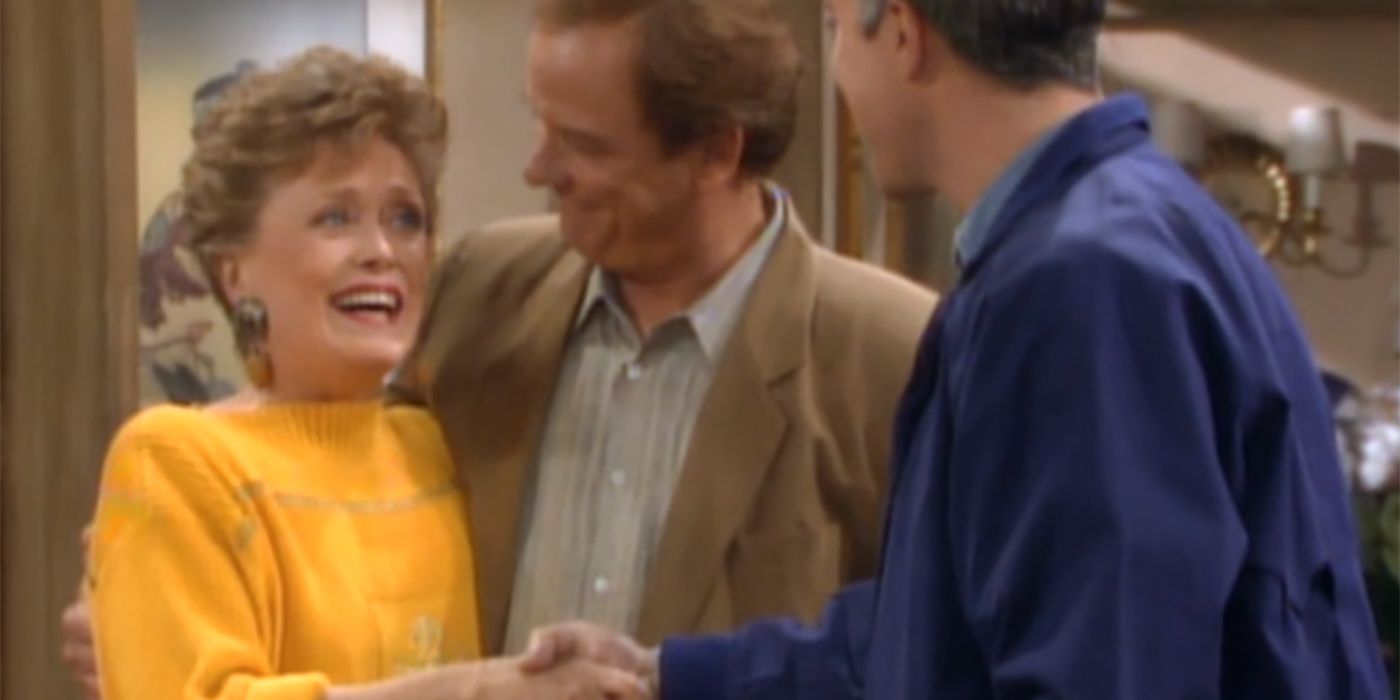 Blanche meets Clayton's boyfriend in The Golden Girls