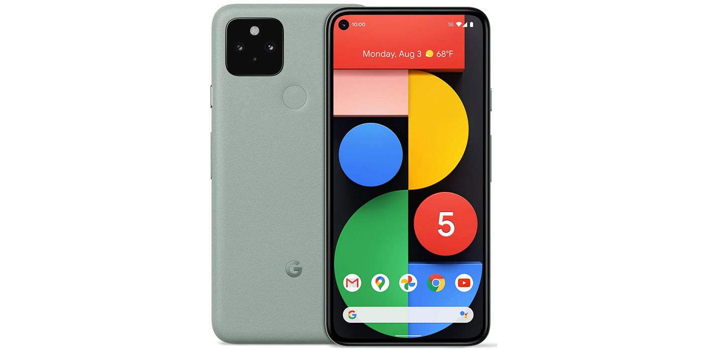Gogle Pixel 5 front and back