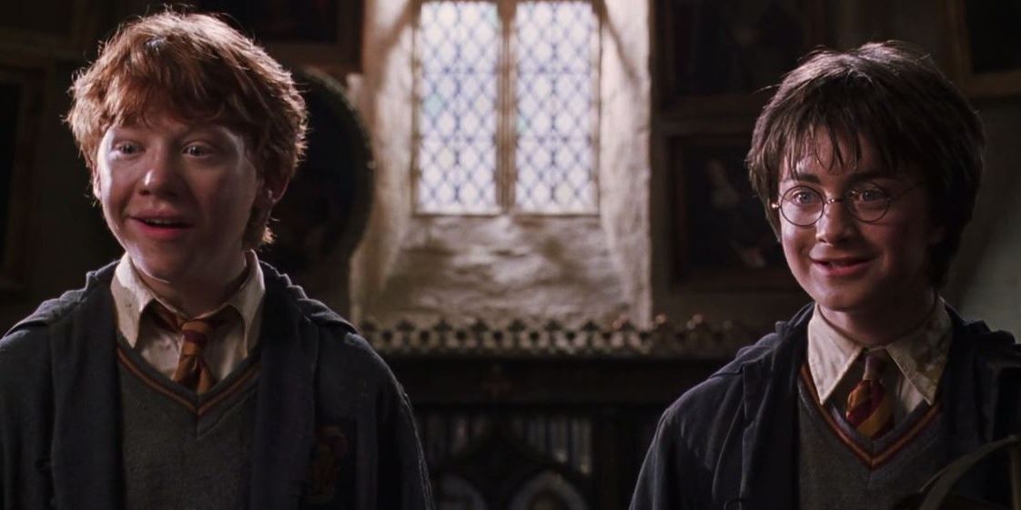 Ron and Harry Potter in Chamber of Secrets