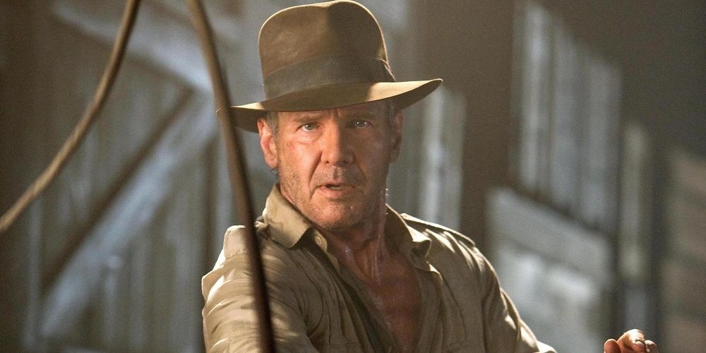 Indy uses his whip in Kingdom of the Crystal Skull
