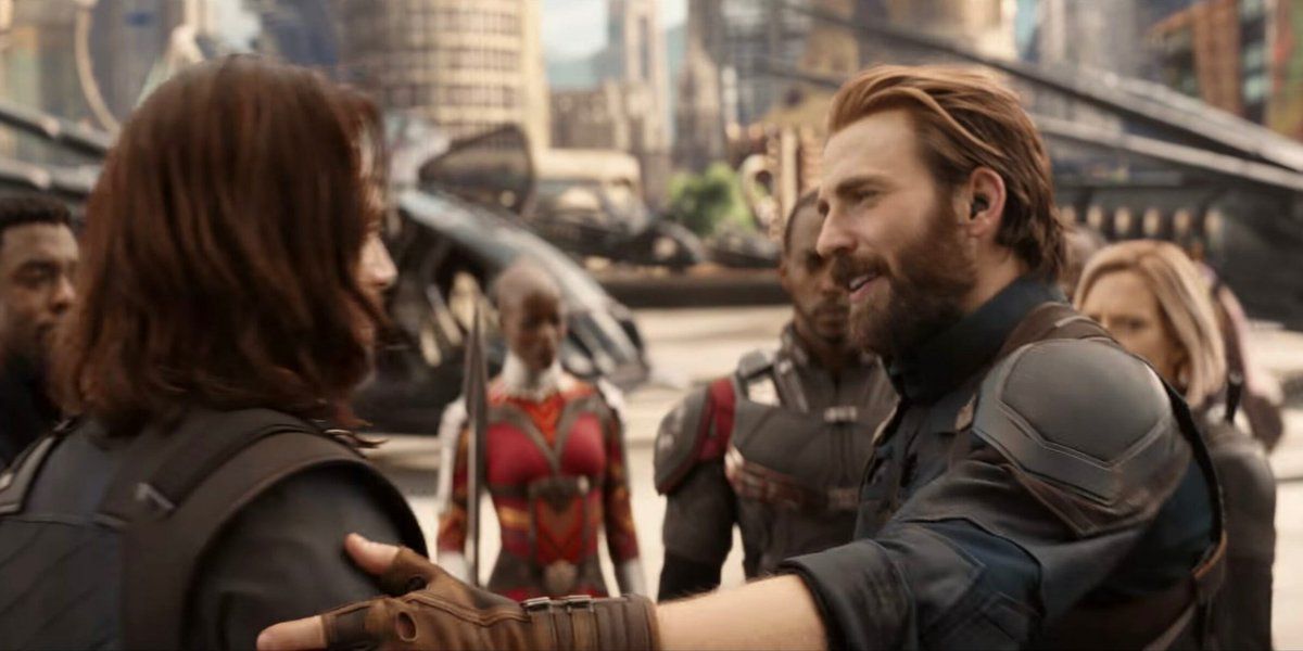 Bucky and Steve meet in Avengers: Infinity War