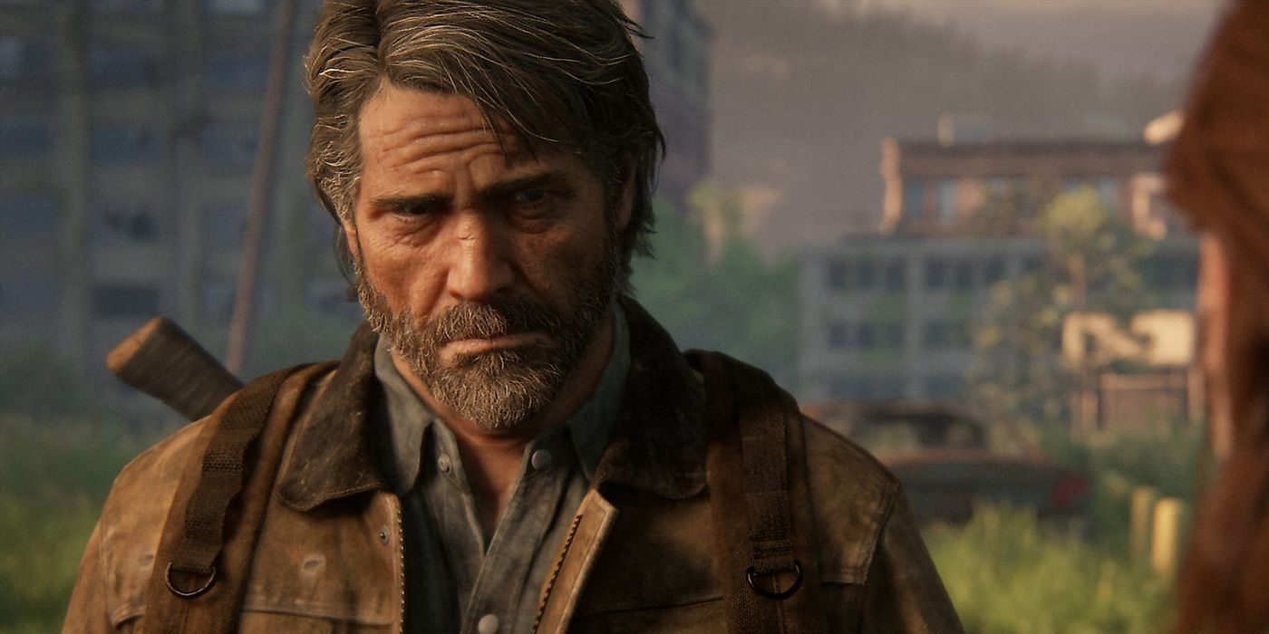 Joel looks at Ellie unsure in The Last of Us Part II