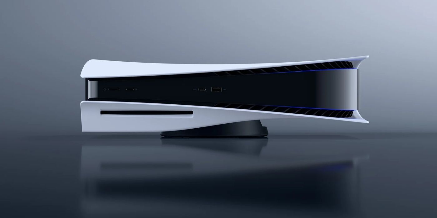 playstation 5 on side