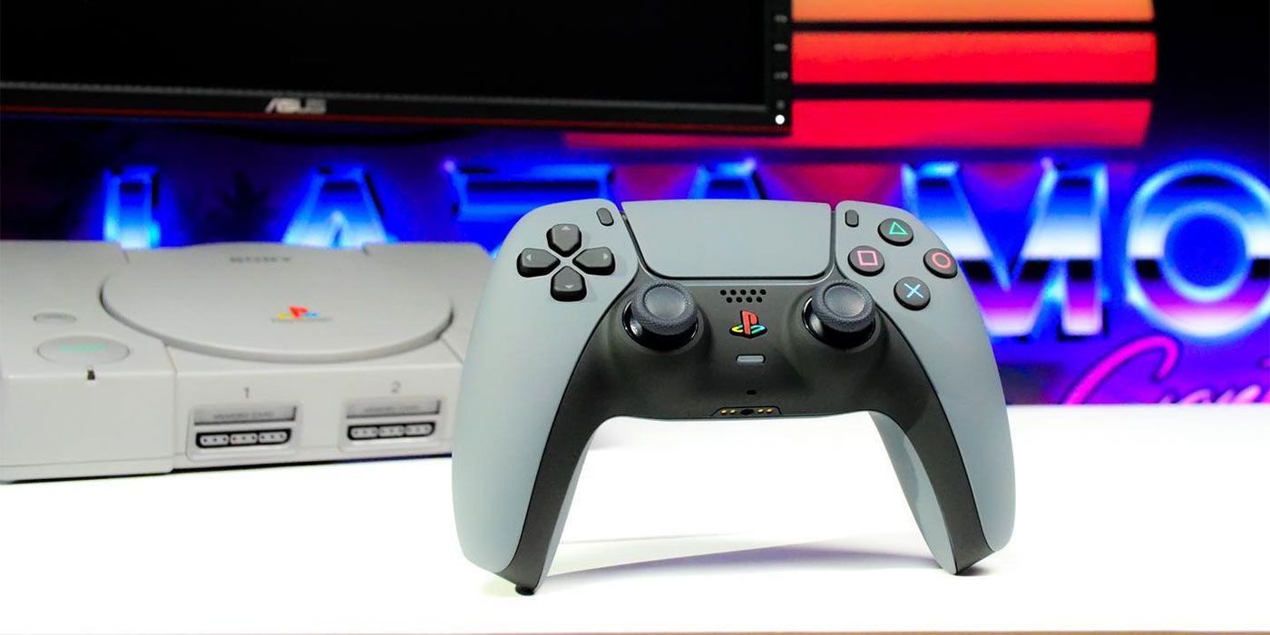 Así sería el diseño del DualSense de PS5 inspirado por PS1