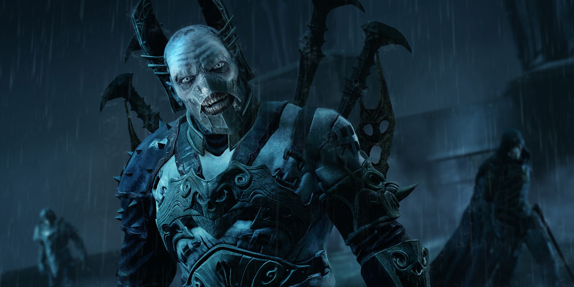 The armored Black Hand of Sauron in Middle Earth Shadow Of Mordor.