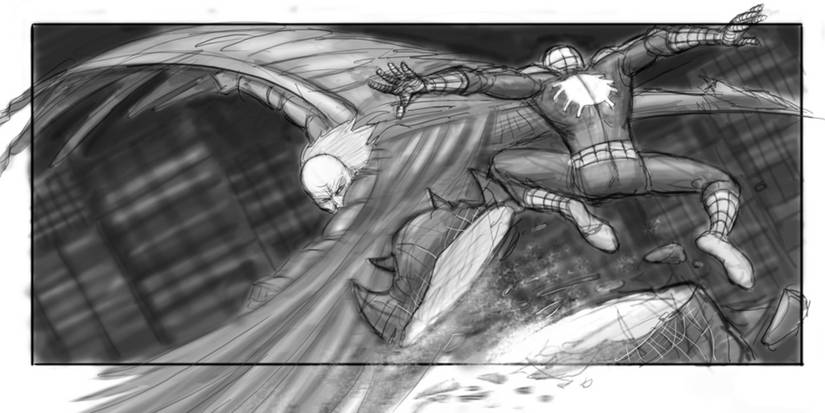 spider-man 4 vulture storyboards