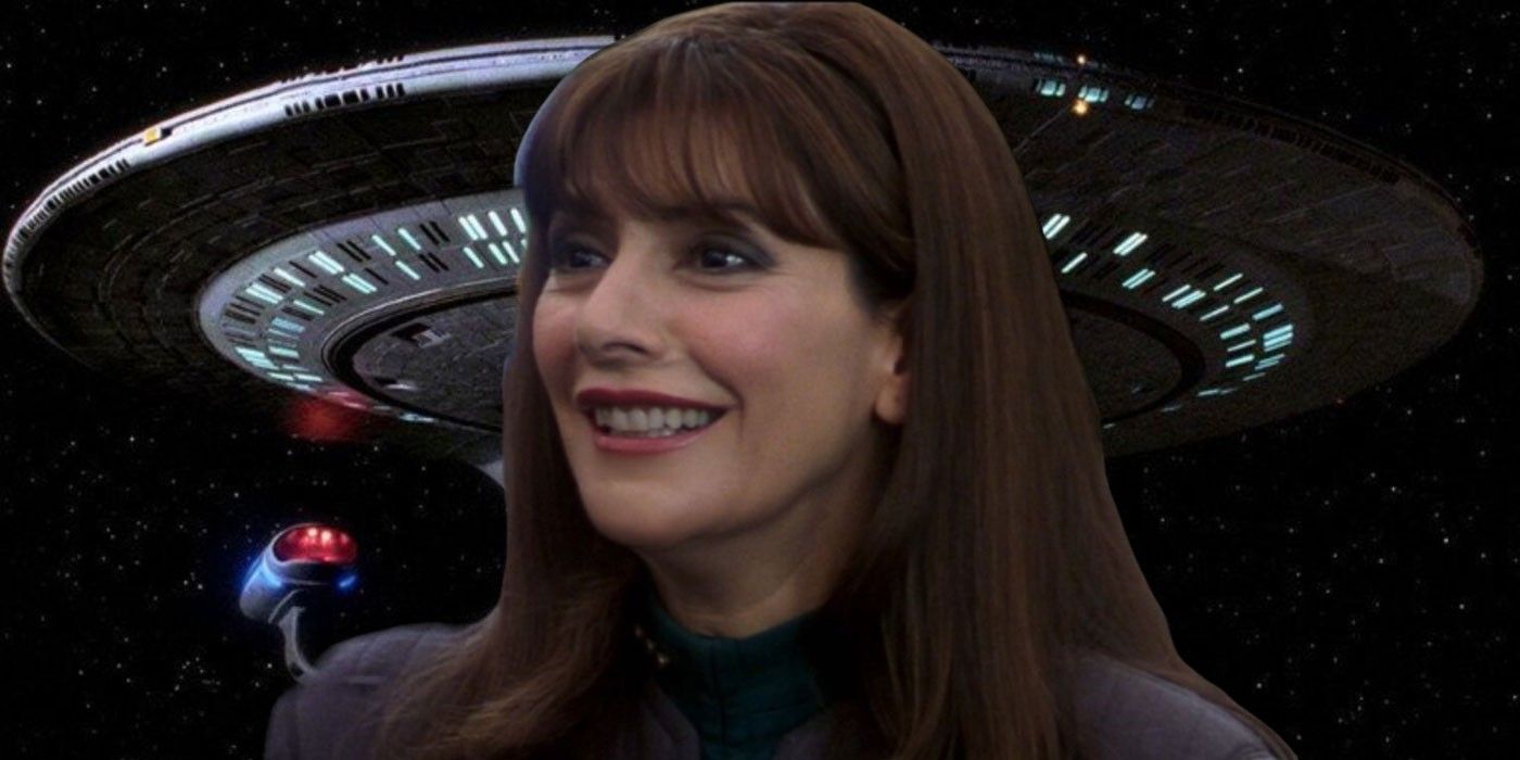 Marina Sirtis as Deanna Troi in Star Trek