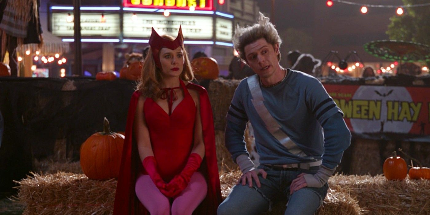 Wanda and Pietro talking during Halloween