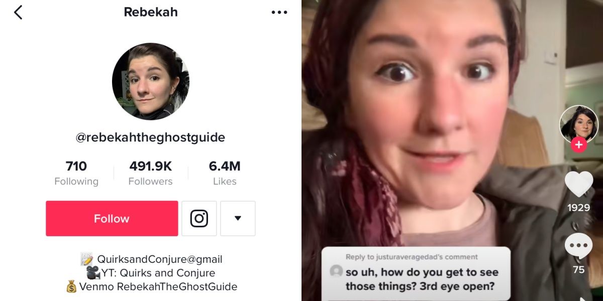 @rebekahtheghostguide's Tiktok profile and photo