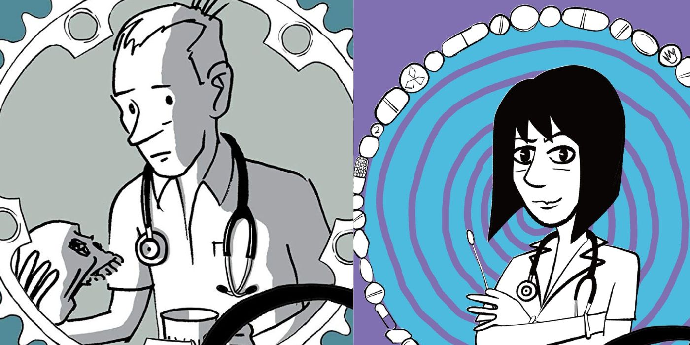 The Bad Doctor comic cover/The Lady Doctor cover
