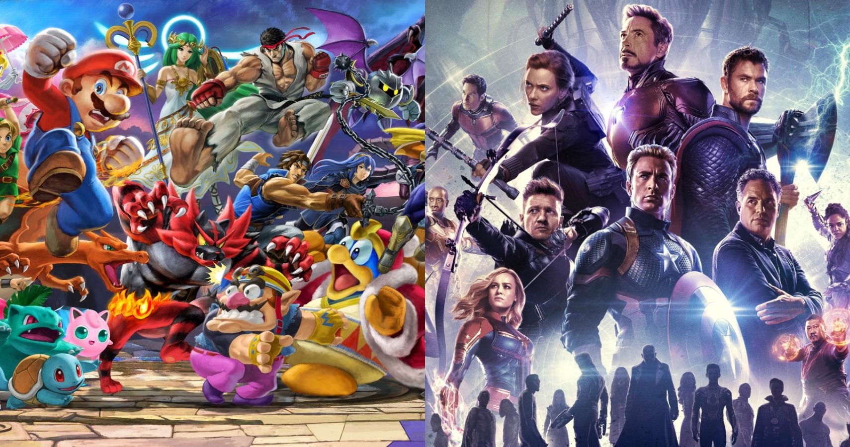 Super Smash Bros Ultimate Roster vs Avengers: Endgame roster.