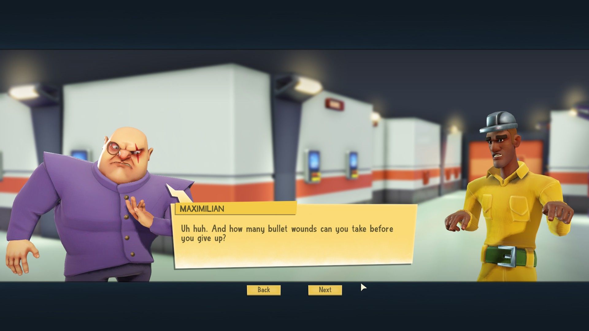Evil Genius 2 Cutscene Dialogue