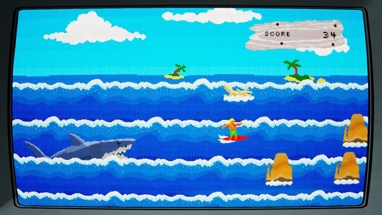The Shark Runner mini-game from 3 out of 10.