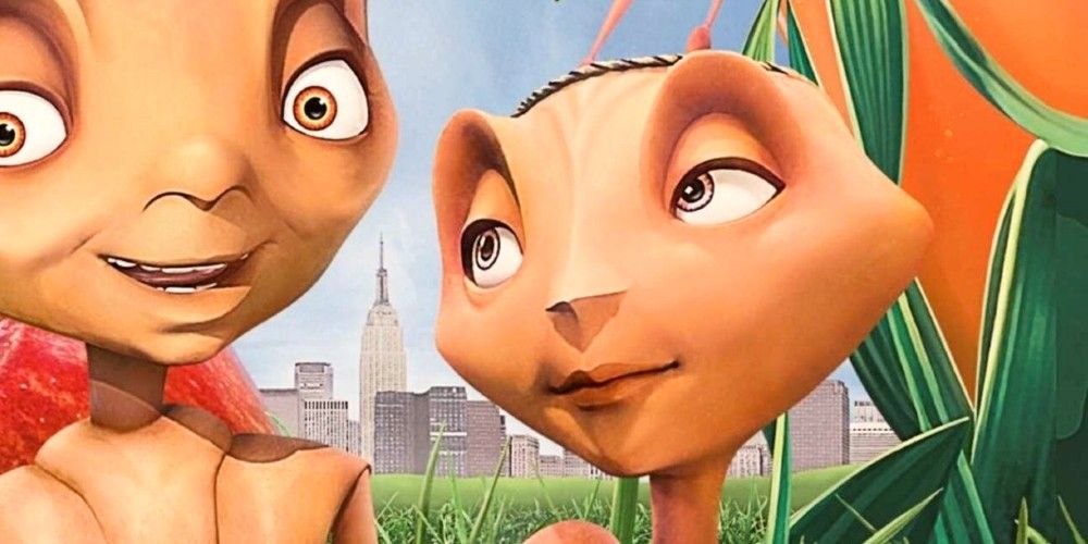 Princess Bala from the Antz movie in a park in front of NYC.
