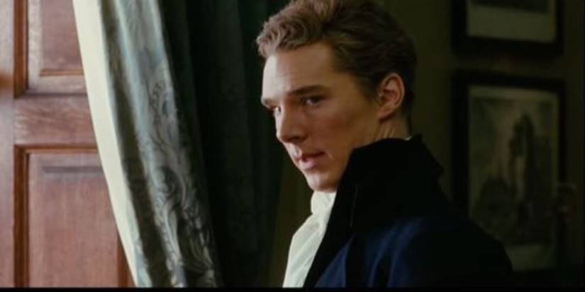 William Pitt the Younger (Benedict Cumberbatch) looking concerned in Amazing Grace