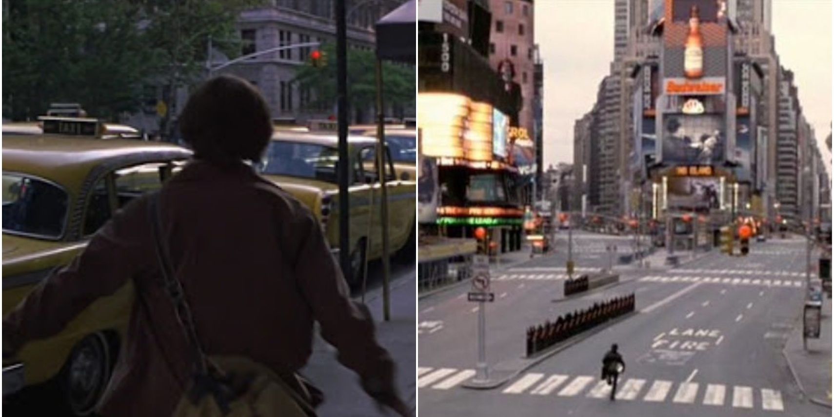 Scenes that involve running in NYC in Almost Famous &amp; Vanilla Sky