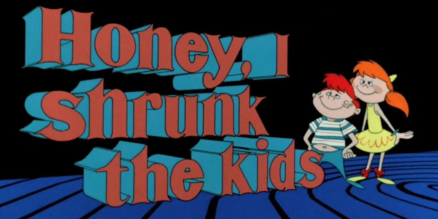 In the animated intro, Honey I Shrunk The Kids' cartoon children stand next to the movie's logo