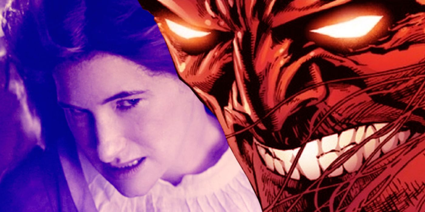 Agatha Harkness in WandaVision and Mephisto from the comics