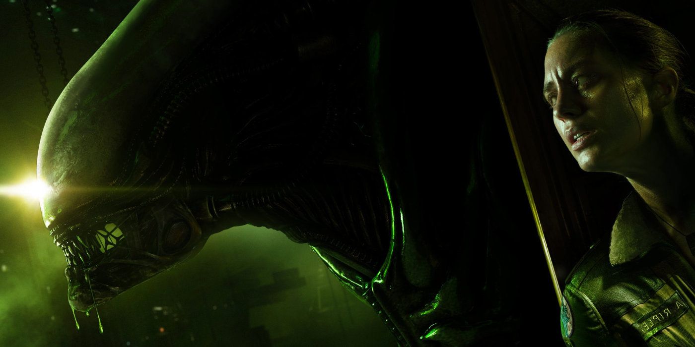 Amanda Ripley hides from an alien in Alien Isolation promo material