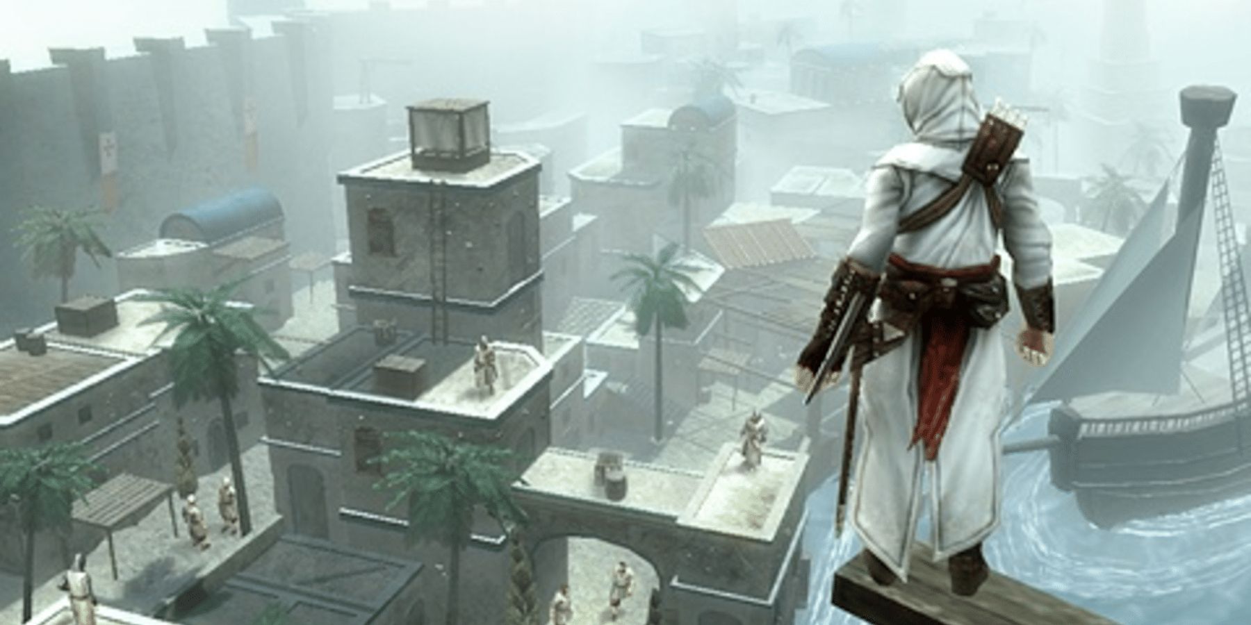 Altair looking over the city in Assassin's Creed Bloodlines.