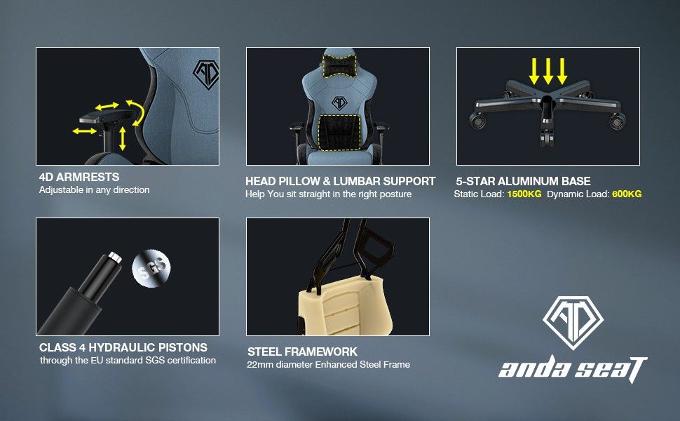 AndaSeat Features and Accessories