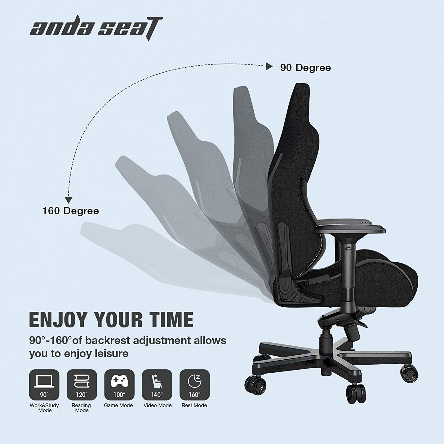 AndaSeat Recline Options
