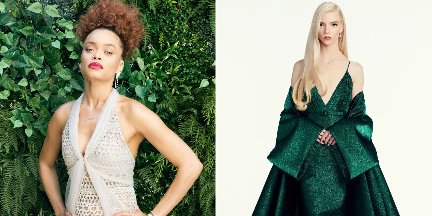 Andra Day and Anya Taylor-Joy's Golden Globes 2021 dresses