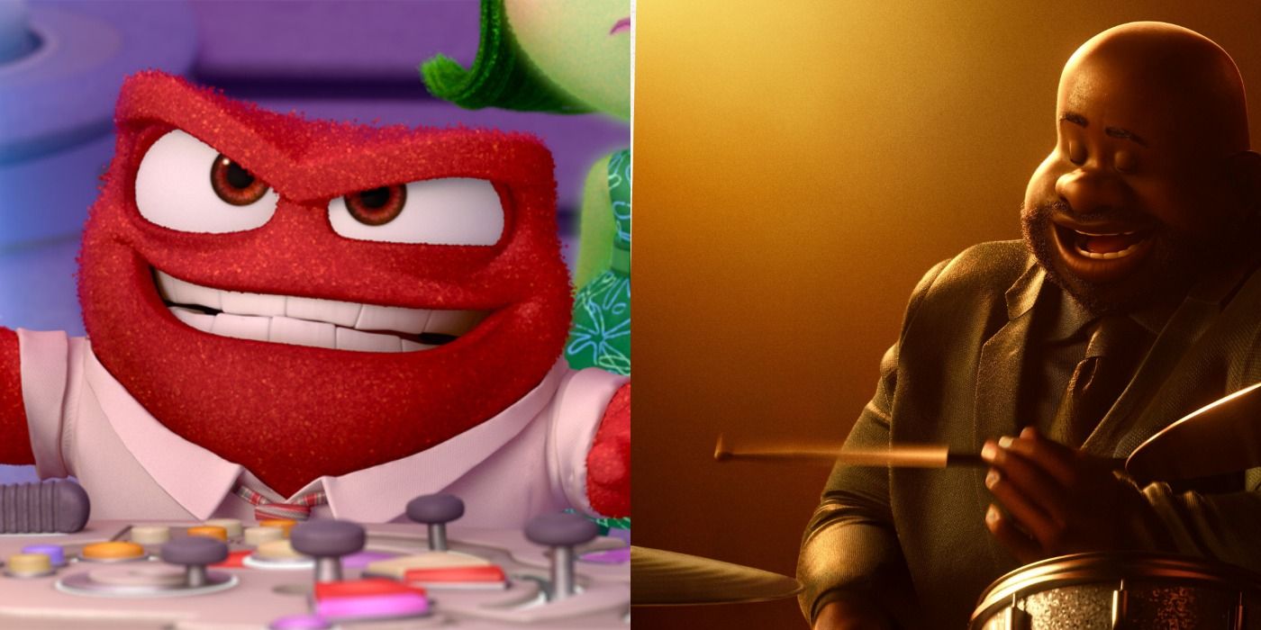 Anger from Inside Out and Curley from Soul